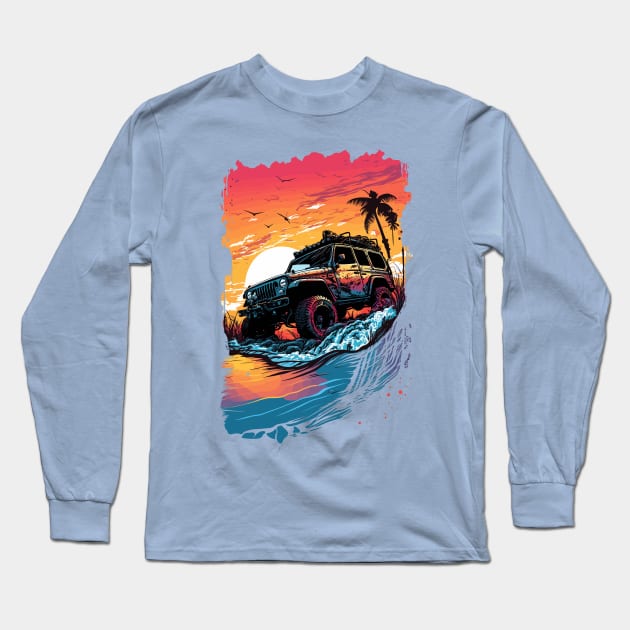 Off-Road Adventure T-Shirt | 4x4 SUV Tee for Outdoor Enthusiasts Long Sleeve T-Shirt by Snoe